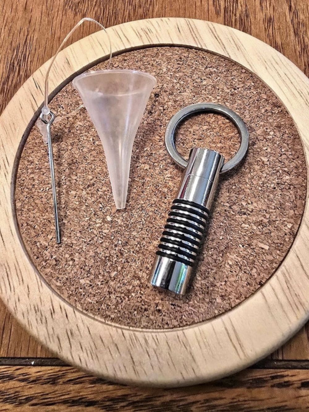 Cylinder Cremation Urn Keychain